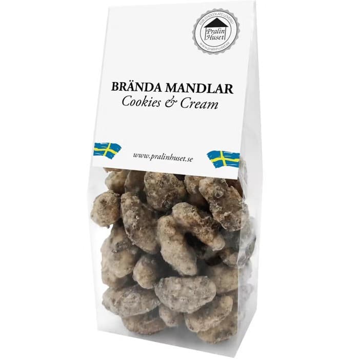Pralinhuset Brända Mandlar Cookies & Cream 100g från Pralinhuset – köp hos Delitea
