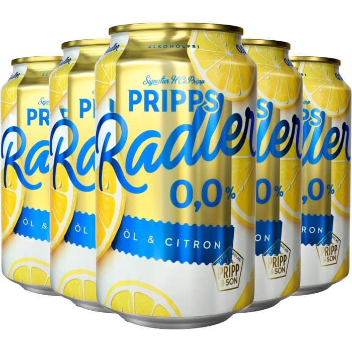 Pripps Radler 0,0% 24x33cl – från Pripps – 349 kr – hos Delitea