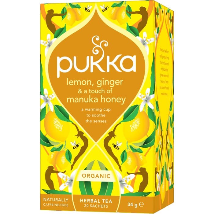 Pukka Lemon, Ginger & A Touch of Manuka Honey Herbal Tea 20-pack – från Pukka – 49 kr – hos Delitea