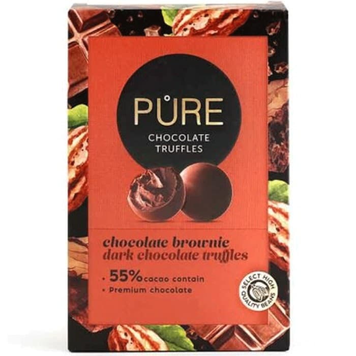 Pure Chocolate Tryffel Mörk Choklad Browniefyllning 148g – från Pure Chocolate – 56 kr – hos Delitea