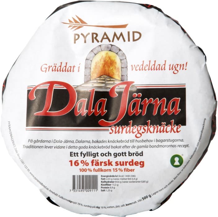Pyramidbageriet Dala Järna Surdegsknäcke 500g