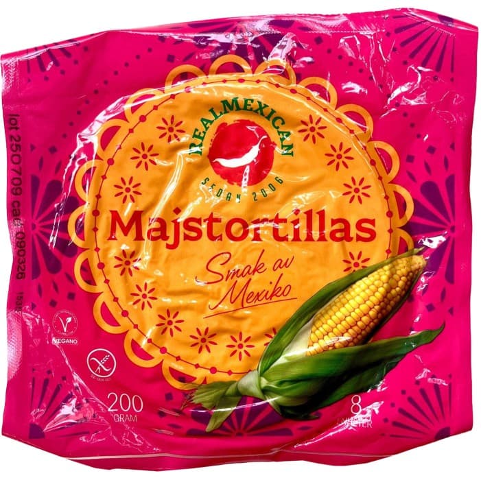 RealMexican Majstortillas av Gul Majs 15cm 8-pack