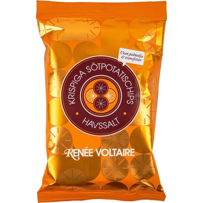 Renée Voltaire Krispiga Sötpotatischips Havssalt 80g från Renée Voltaire – köp hos Delitea