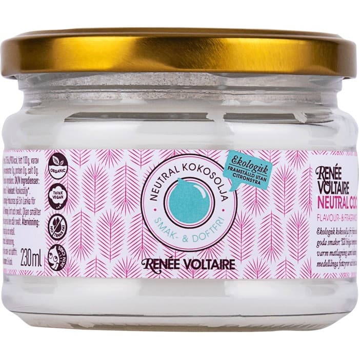 Renée Voltaire Neutral Kokosolja Smak- & Doftfri Eko 230ml – från Renée Voltaire – 44 kr – hos Delitea
