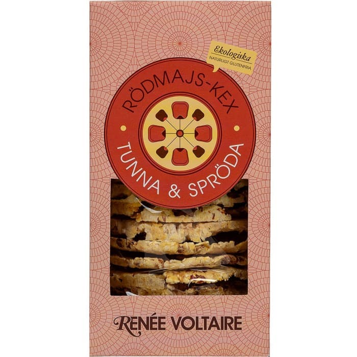 Renée Voltaire Rödmajs-kex Tunna & Spröda 150g - från Renée Voltaire - 46 kr - hos Delitea