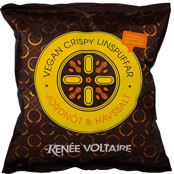 Renée Voltaire Vegan Crispy Linspuffar Jordnöt & Havssalt 60g från Renée Voltaire – köp hos Delitea