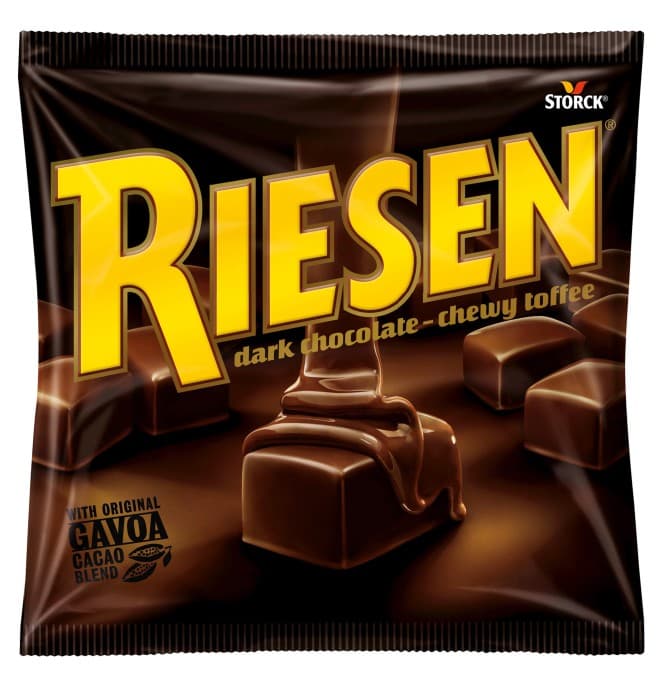 Riesen Dark Chocolate Toffee 150g