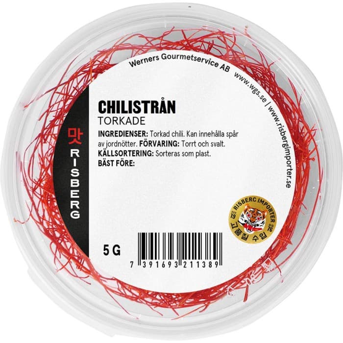 Risberg Chilistrån Torkade 5g - från Risberg - 19 kr - hos Delitea