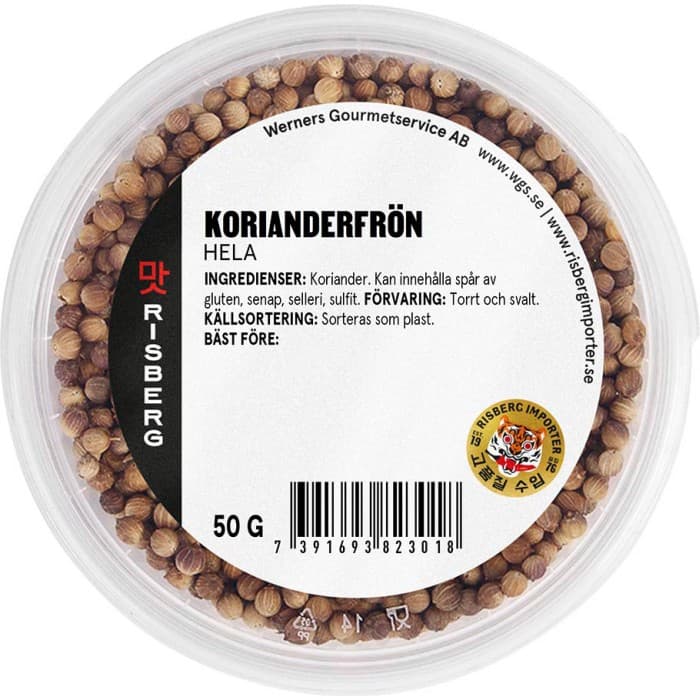 Risberg Korianderfrön Hela 50g - från Risberg - 22 kr - hos Delitea