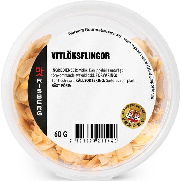 Risberg Vitlöksflingor 60g - från Risberg - 33 kr - hos Delitea