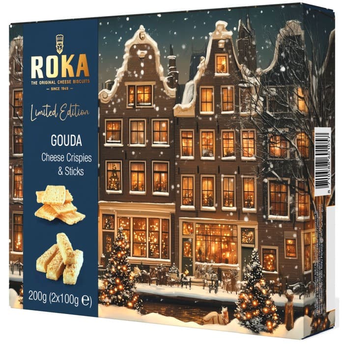 ROKA Winter Wonderland Gouda Cheese Crispies & Sticks 200g från ROKA – köp hos Delitea