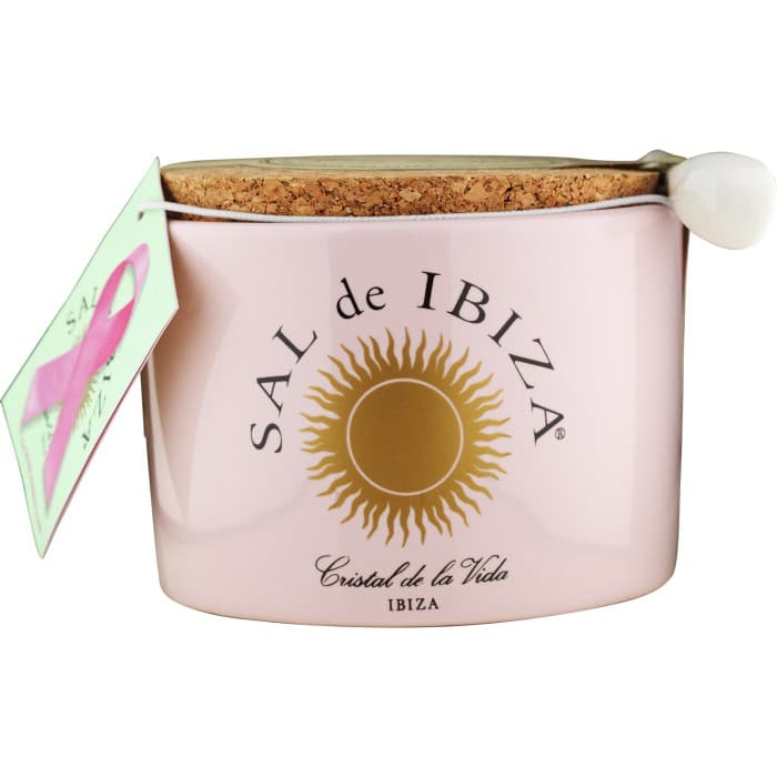 Sal de Ibiza Fleur de Sel La Vie En Rose Keramikbehållare 140g – från Sal de Ibiza – 283 kr – hos Delitea