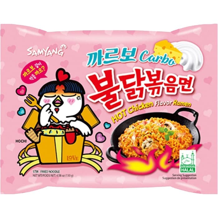 Samyang Buldak Carbonara Hot Chicken Ramen Noodles 130g