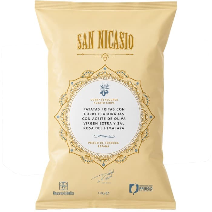 San Nicasio Chips Extra Virgin Curry 150g – från San Nicasio – 55 kr – hos Delitea