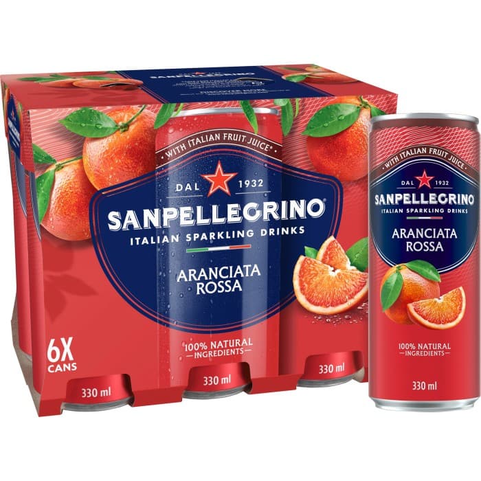 San Pellegrino Aranciata Rossa 6x33cl från San Pellegrino – köp hos Delitea