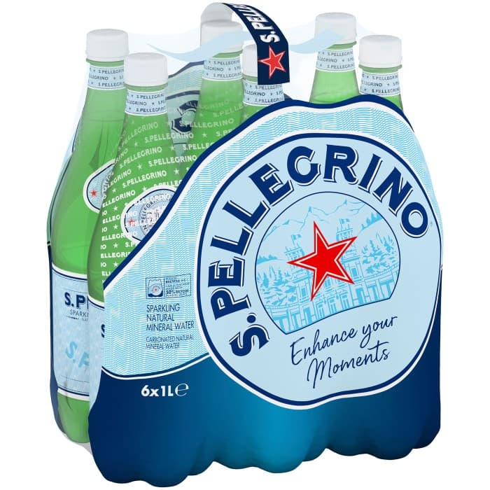 San Pellegrino Mineralvatten 6x1L