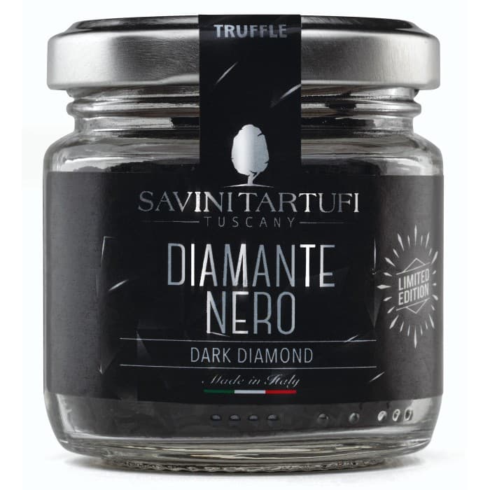 Savini Tartufi Diamante Svart Bergssalt smaksatt med Tryffel & Träkol 60g – från Savini Tartufi – 129 kr – hos Delitea