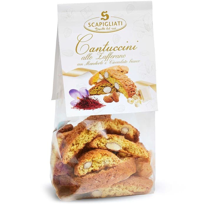Scapigliati Saffranscantuccini med Mandel & Vit Choklad 150g – från Scapigliati – 69 kr – hos Delitea