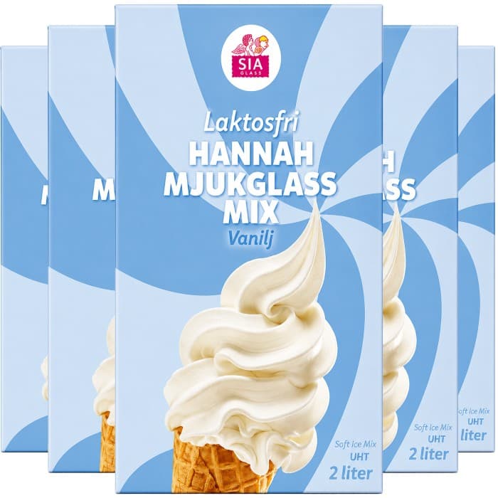 SIA Glass Mjukglassmix Laktosfri HannaH 6x2L – från SIA Glass – 679 kr – hos Delitea
