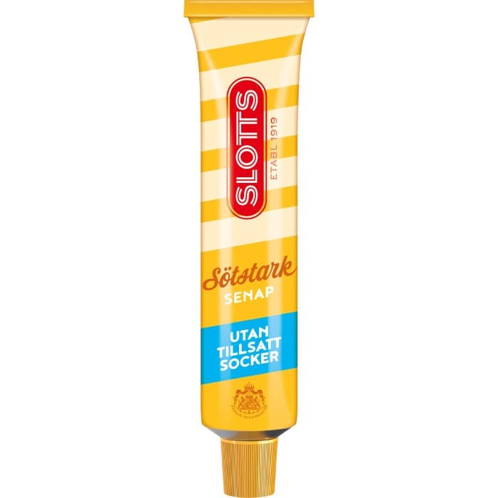 Slotts Sötstark Senap Utan Tillsatt Socker 220g
