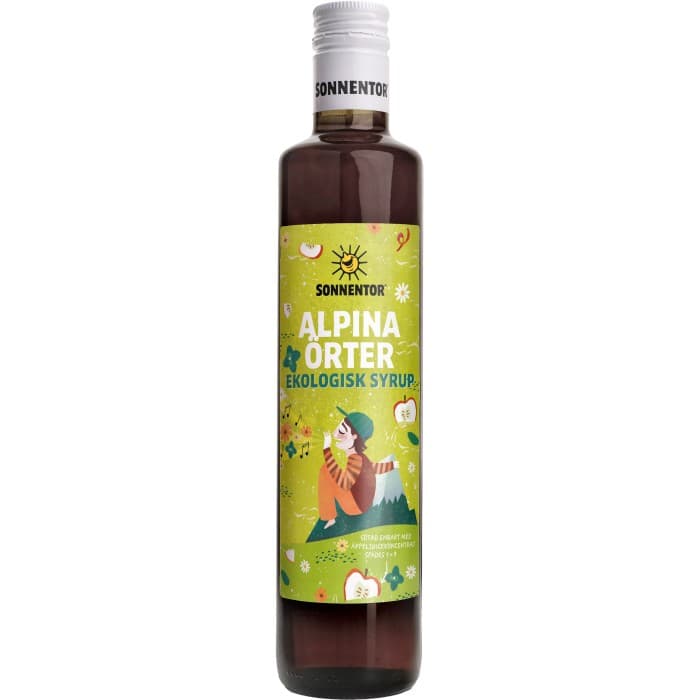 Sonnentor Syrup Alpina Örter EKO 500ml från Sonnentor – köp hos Delitea