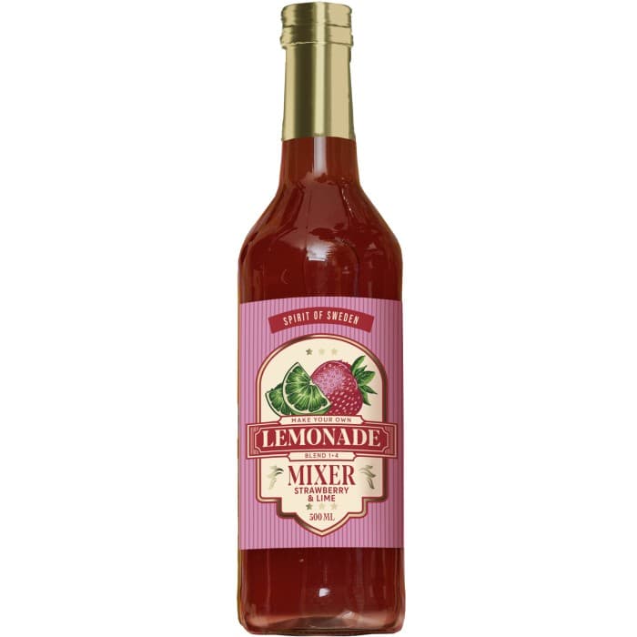 Spirit of Sweden Lemonad Mixer Jordgubb & Lime 50cl – från Spirit of Sweden – 45 kr – hos Delitea