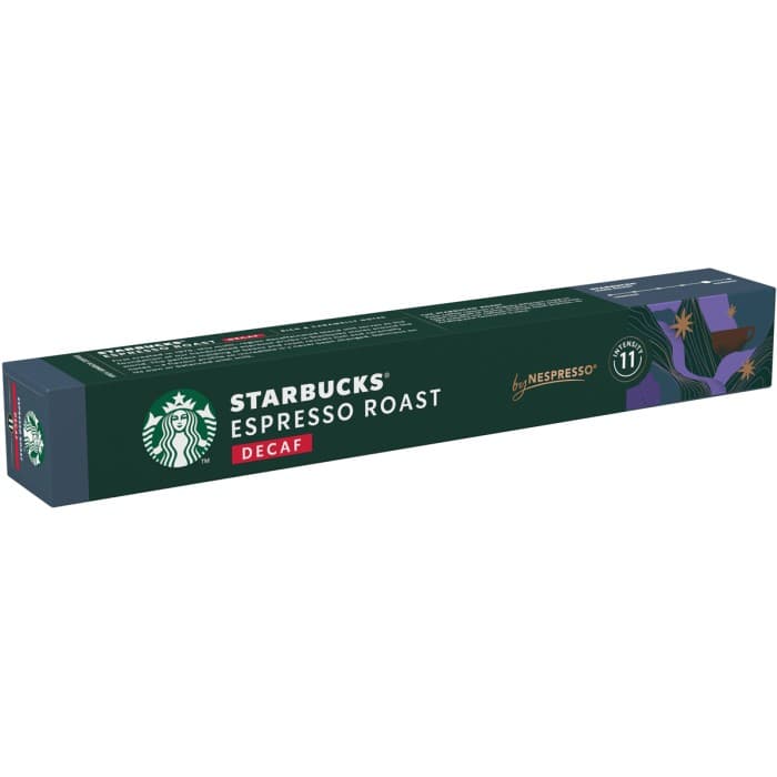 STARBUCKS by NESPRESSO Espresso Roast Decaf Kaffekapslar 10st – från Starbucks – 59 kr – hos Delitea