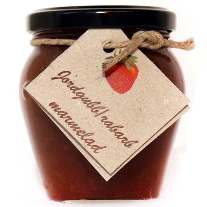 Stockuts Jordgubb- & Rabarbermarmelad 212ml – från Stockuts – 75 kr – hos Delitea
