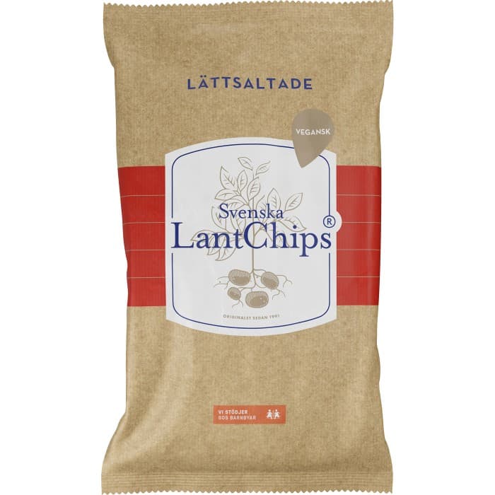 Svenska LantChips Lättsaltade 200g – från Svenska LantChips – 27 kr – hos Delitea
