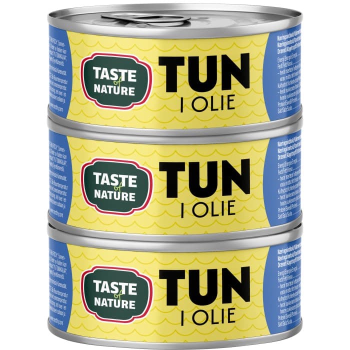 Taste of Nature Tonfisk i Solrosolja 3-pack från Taste of Nature – köp hos Delitea