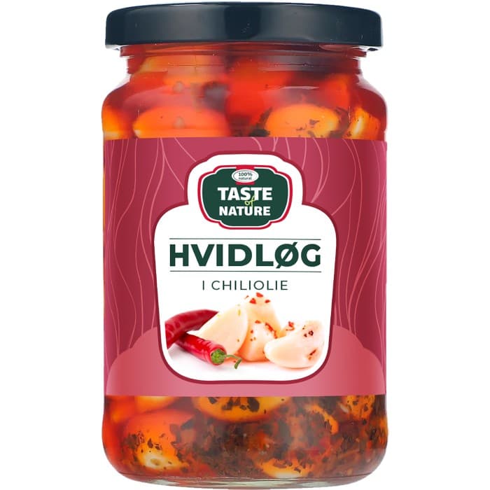 Taste of Nature Vitlök i Olja med Chili 181g från Taste of Nature – köp hos Delitea