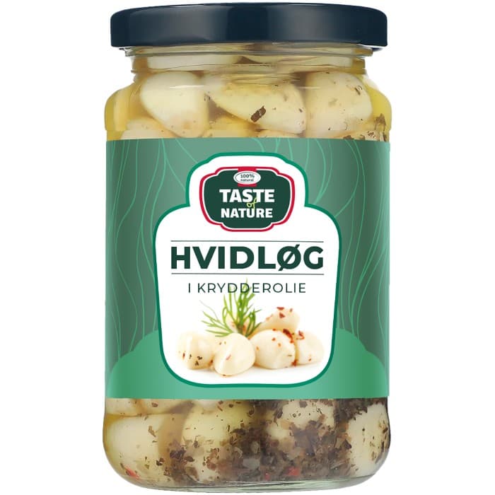 Taste of Nature Vitlök i Olja med Örter 180g från Taste of Nature – köp hos Delitea