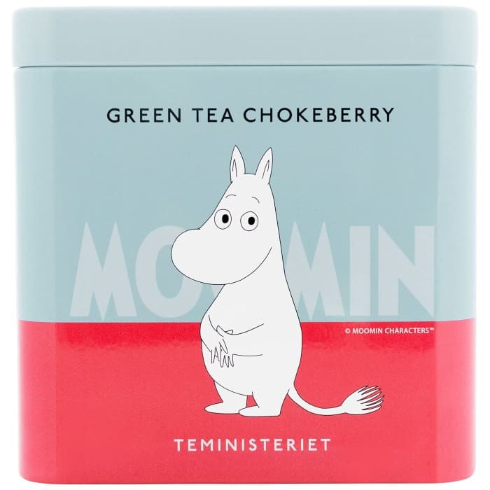 Teministeriet Moomin Green Tea Chokeberries Tin 100g från Teministeriet – köp hos Delitea