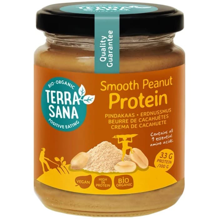 TerraSana Jordnötssmör Protein EKO 250g – från TerraSana – 65 kr – hos Delitea