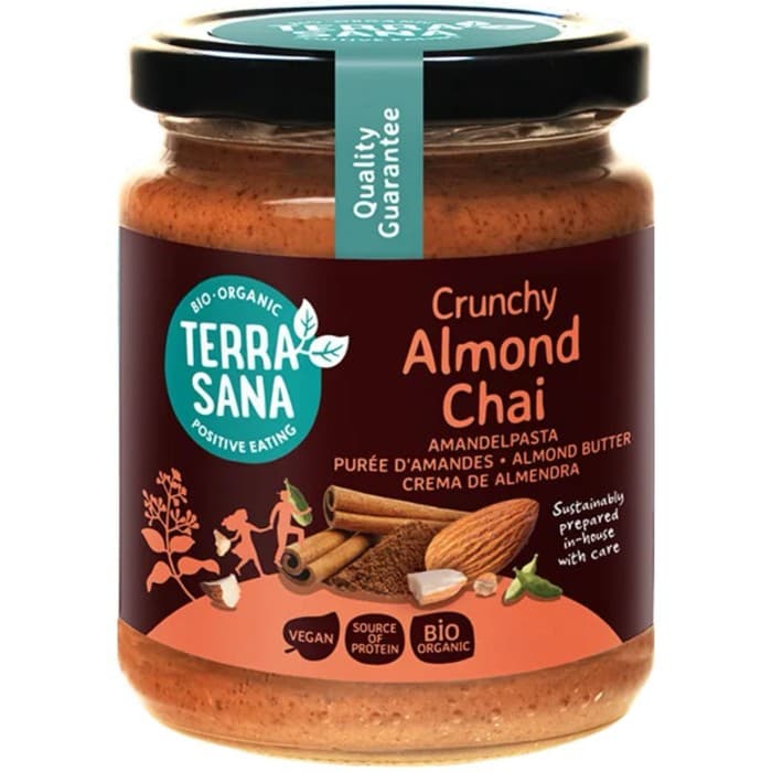 TerraSana Mandelsmör Crunchy Chai EKO 250g – från TerraSana – 129 kr – hos Delitea