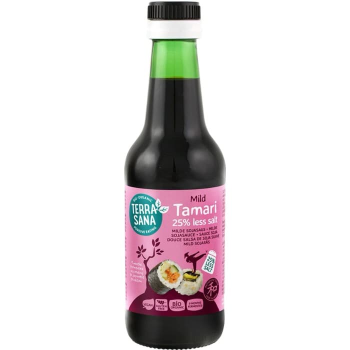 TerraSana Tamari Sojasås Mild 25% Mindre Salt EKO 250ml – från TerraSana – 95 kr – hos Delitea
