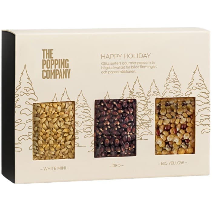 The Popping Company Popcorn Happy Holiday 3x150g – från The Popping Company – 149 kr – hos Delitea