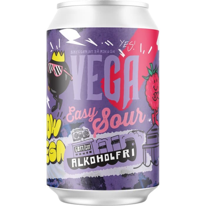 Vega Bryggeri Easy Sur Ale Öl 0,5% 33cl – från Vega Bryggeri – 35 kr – hos Delitea