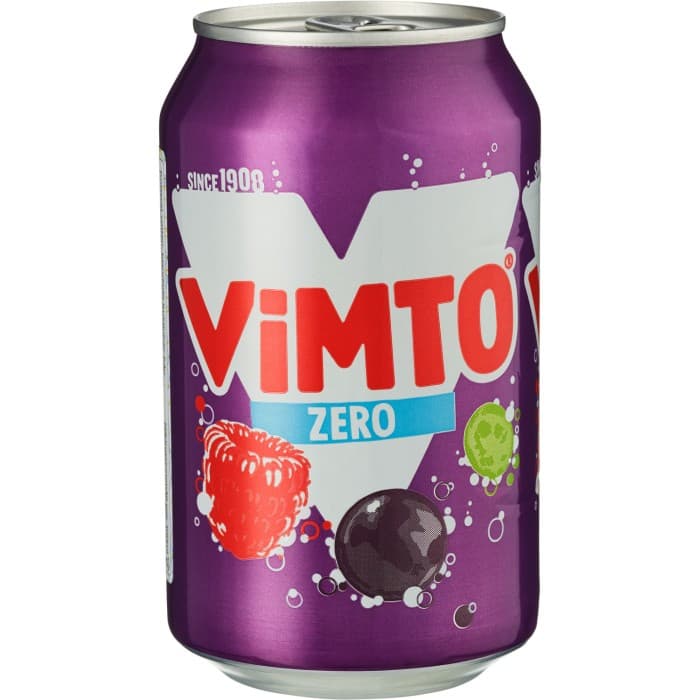 Vimto Fizzy Zero Läsk Burk 33cl – från Vimto – 11 kr – hos Delitea