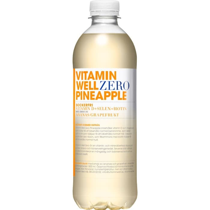 Vitamin Well Pineapple Zero Funktionsdryck PET 50cl – från Vitamin Well – 12 kr – hos Delitea