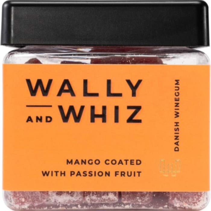 Wally and Whiz Vingummi Mango/Passionsfrukt 140g – från Wally and Whiz – 99 kr – hos Delitea