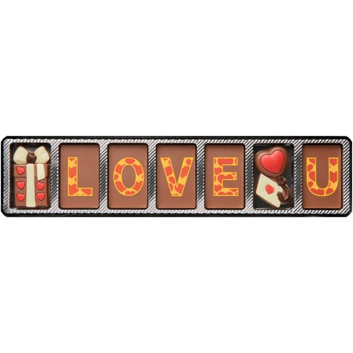 Weibler Confiserie Chocolaterie Chokladask Love U 70g – från Weibler Confiserie Chocolaterie GmbH – 84 kr – hos Delitea