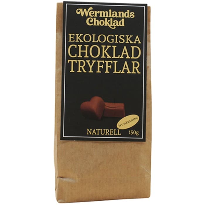 Wermlands Choklad Ekologisk Naturell Chokladtryffel 150g – från Wermlands Choklad – 99 kr – hos Delitea