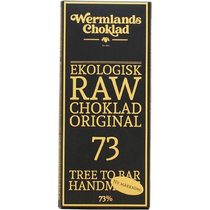 Wermlands Choklad Ekologisk RAWChoklad Original 73% 50g – från Wermlands Choklad – 69 kr – hos Delitea