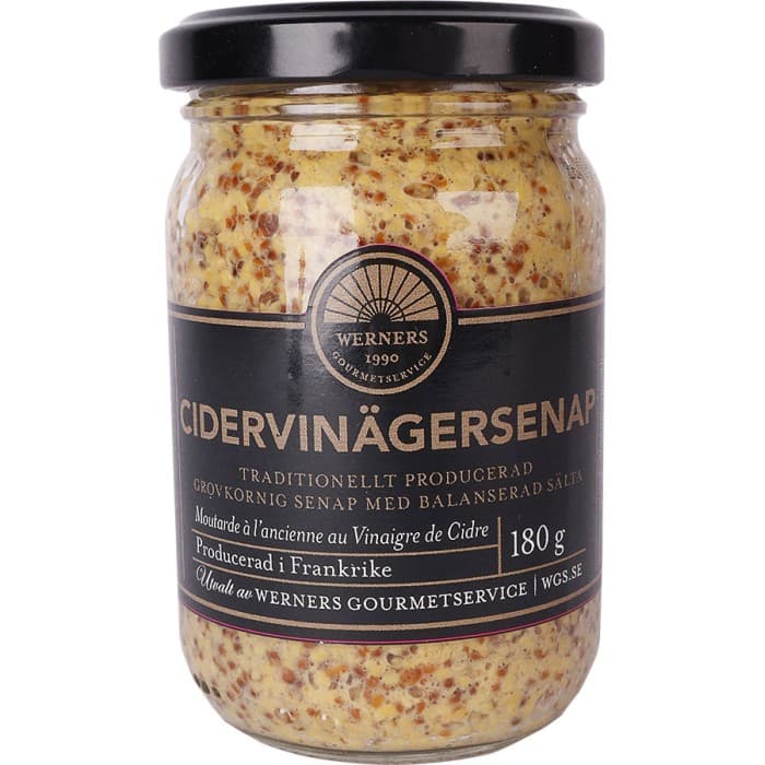 Werners Cidervinägersenap 180g från Werners - köp hos Delitea