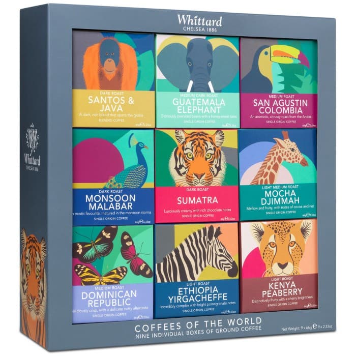 Whittard Coffee of the World Gift Set Malet Kaffe 9x45g från Whittard – köp hos Delitea