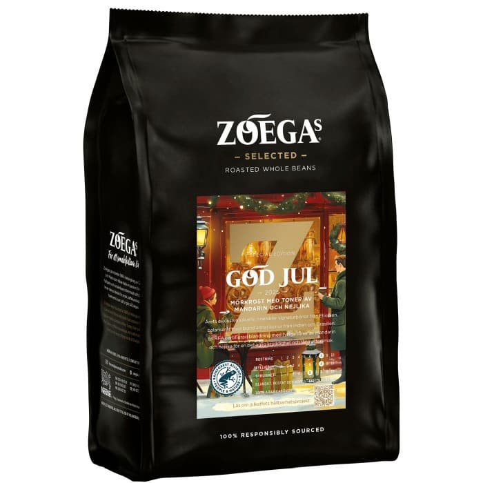 Zoégas God Jul Kaffe 2025 Hela Bönor 450g
