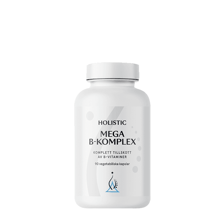 Mega B-komplex 90 kapslar – från Holistic – 120 kr – hos Bodystore