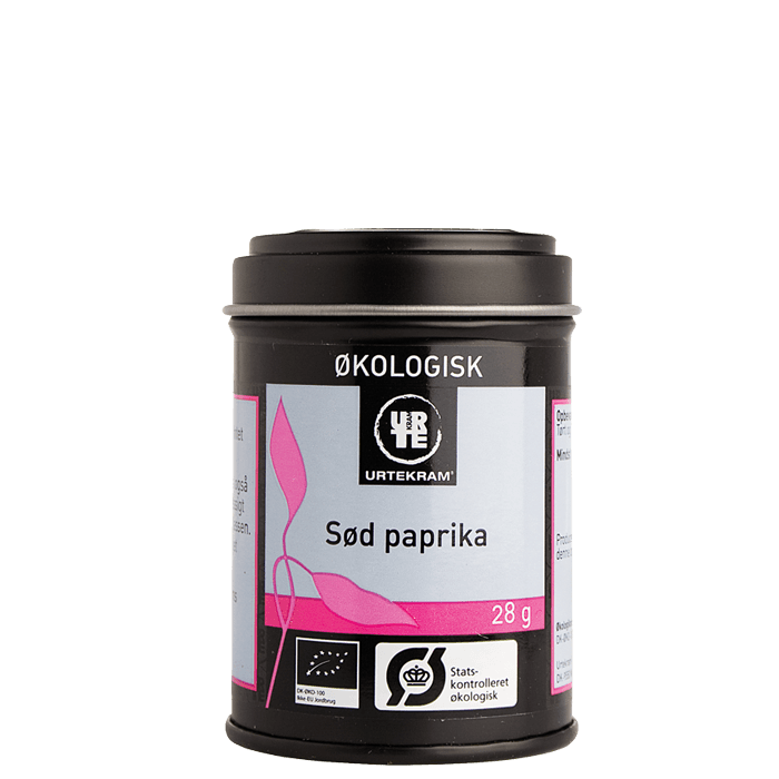 Paprika Söt 28 g – från Urtekram – 25 kr – hos Bodystore