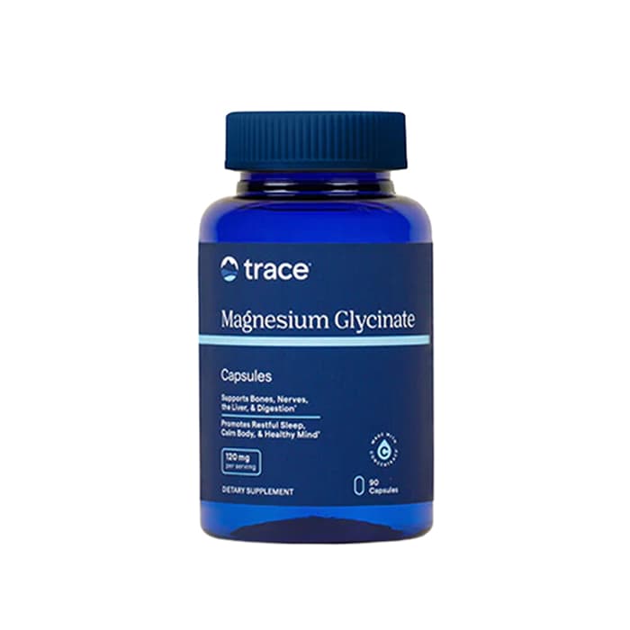 Magnesiumglycinat 120 mg 90 kapslar – från Trace Minerals – 249 kr – hos Bodystore